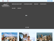 Tablet Screenshot of barcelonaboatparty.com